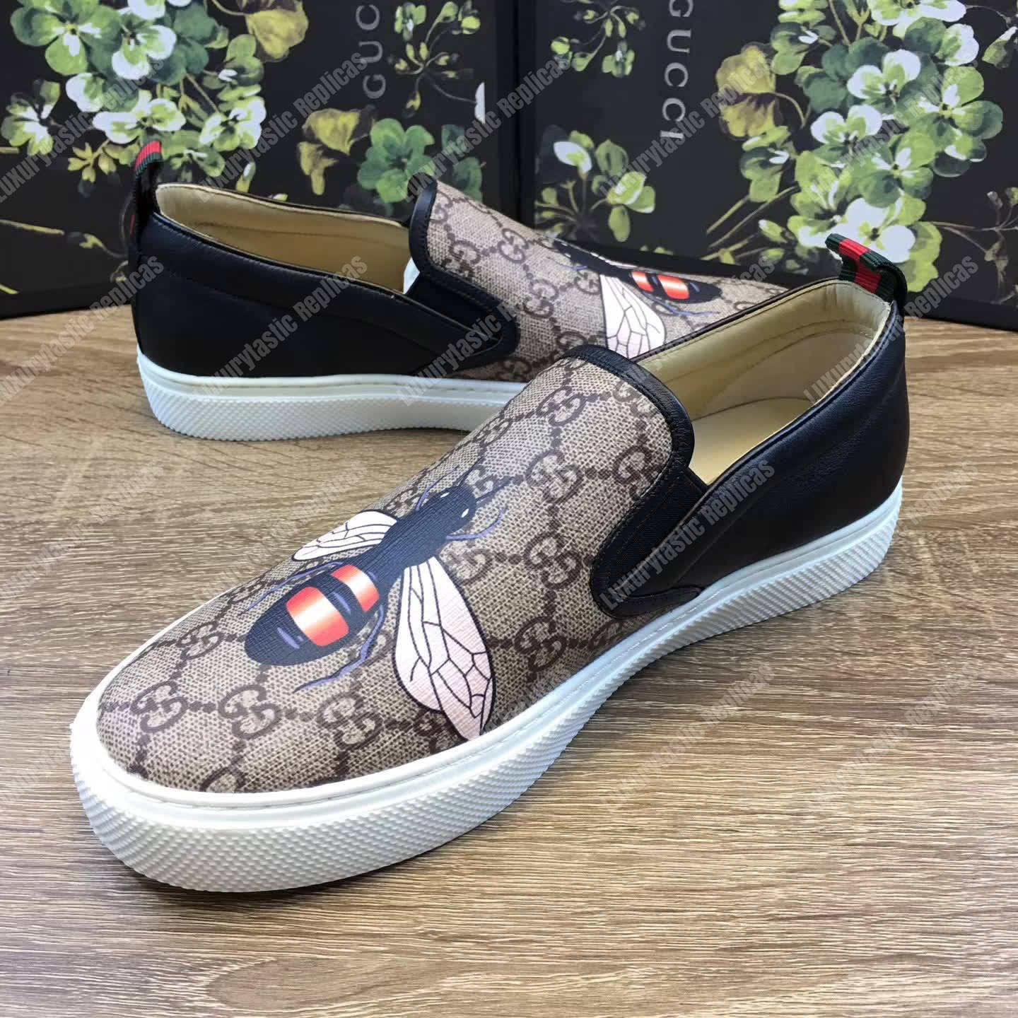 G*u*i gg sup*e bee slip-on sneaker