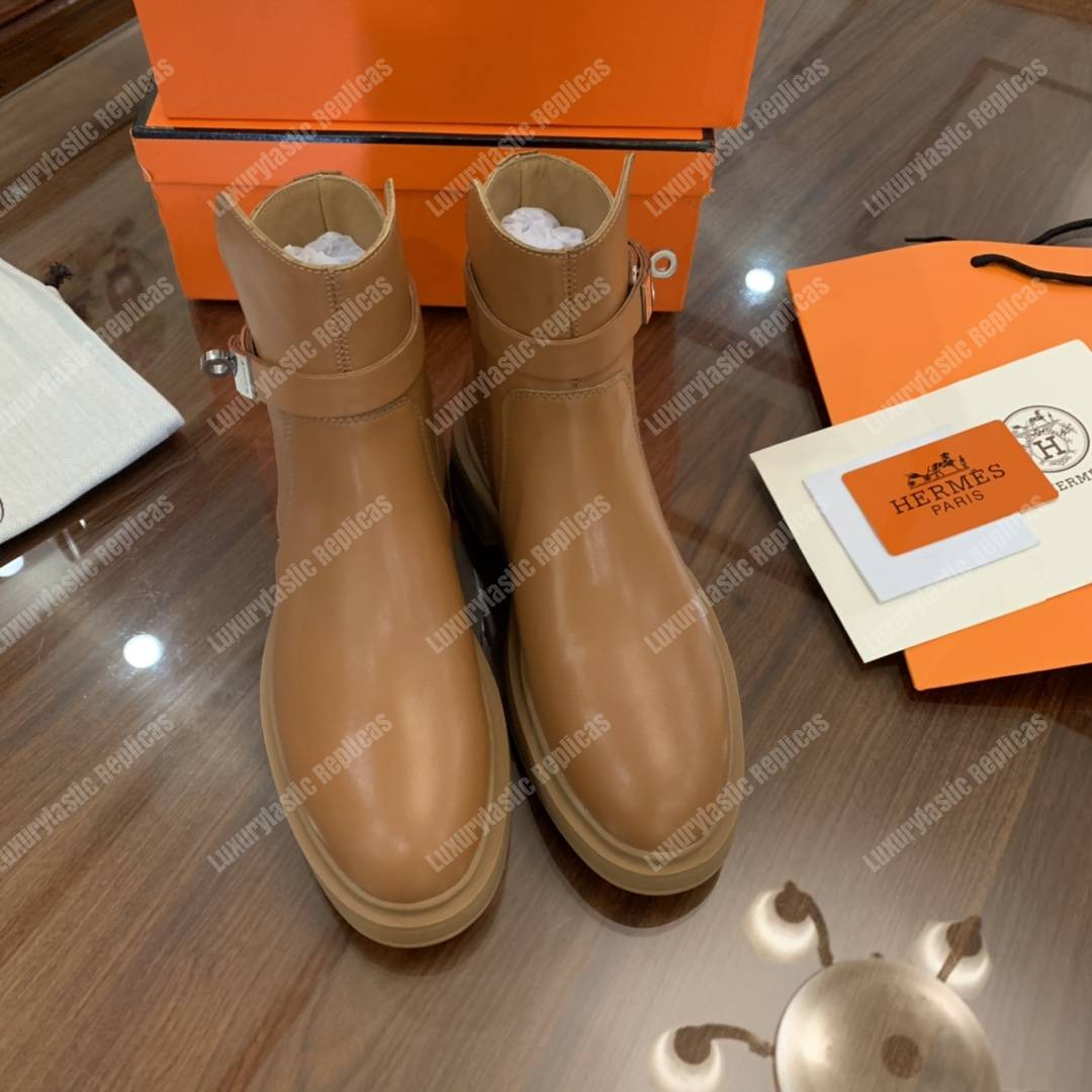 H**mes veo ankle boot brown