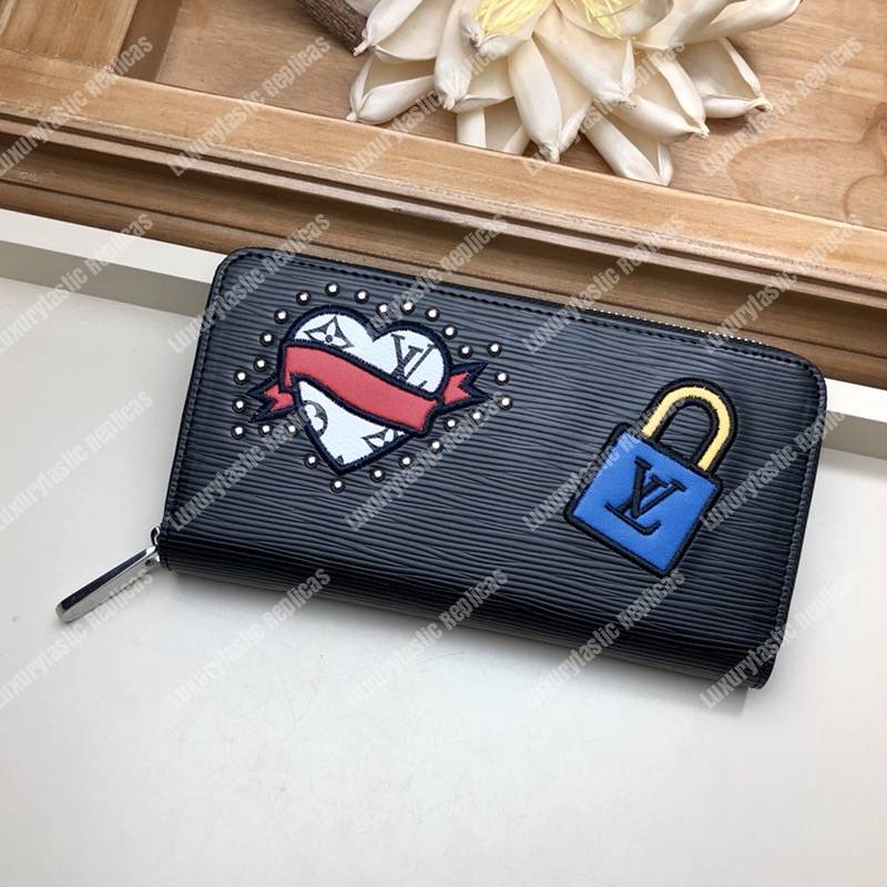 LV Special Edition Zippy Wallet Epi Leather Black