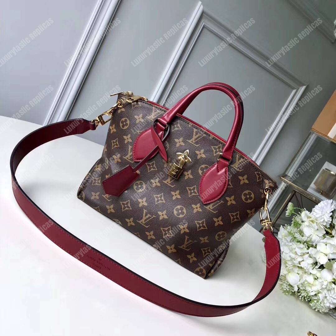 LV Flower Zipped Tote Pm Monogram canvas Lie de Vin