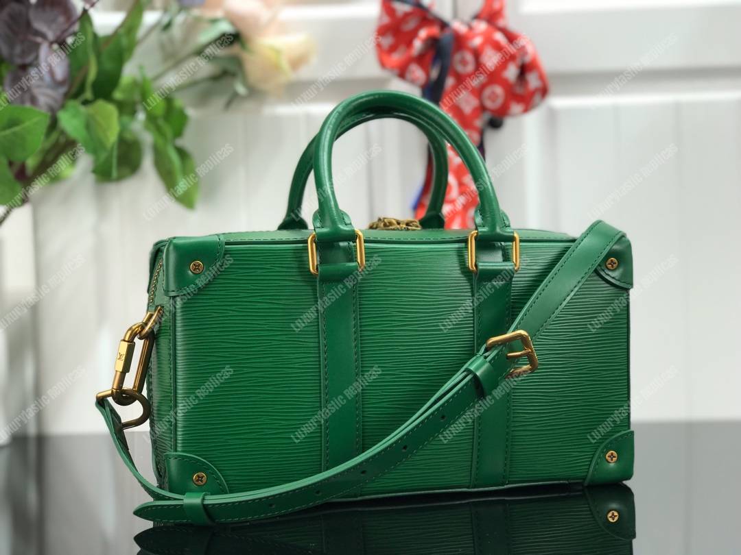 LV Men Runway Box Epi Leather Green