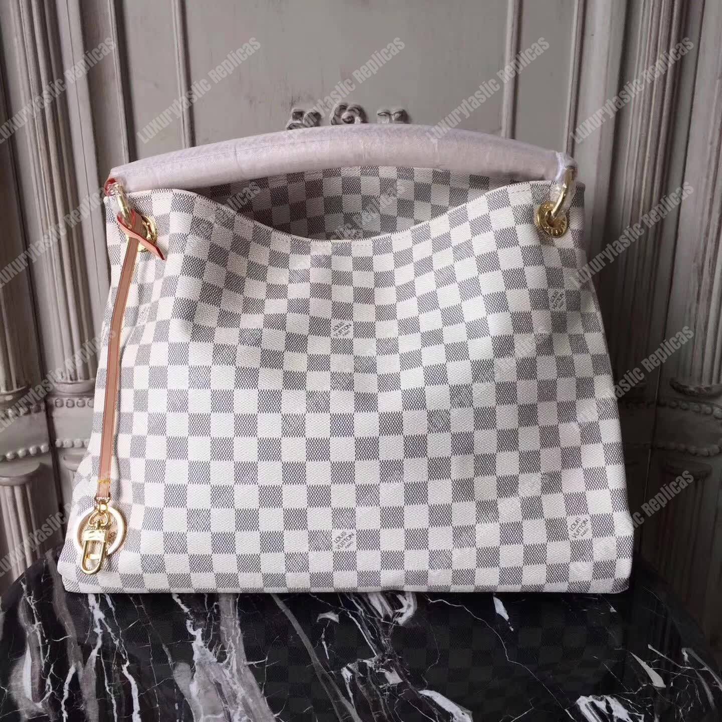 LV Artsy MM Damier Azur Canvas
