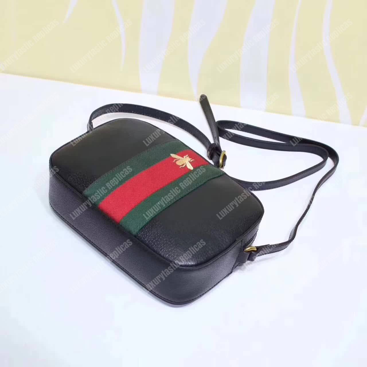 G*u*i leather shoulder bag bee