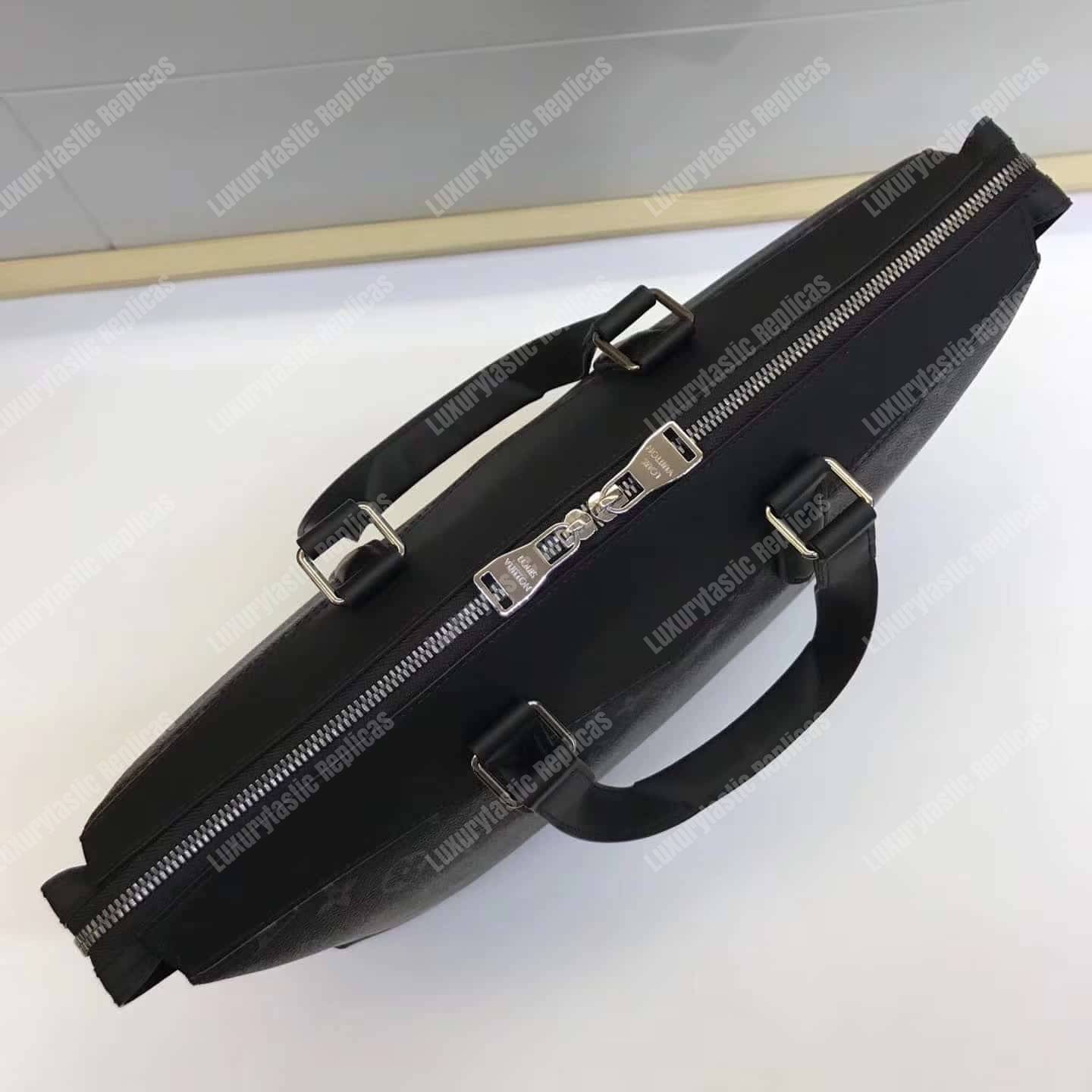 LV Briefcase Explorer Monogram Eclipse Canvas