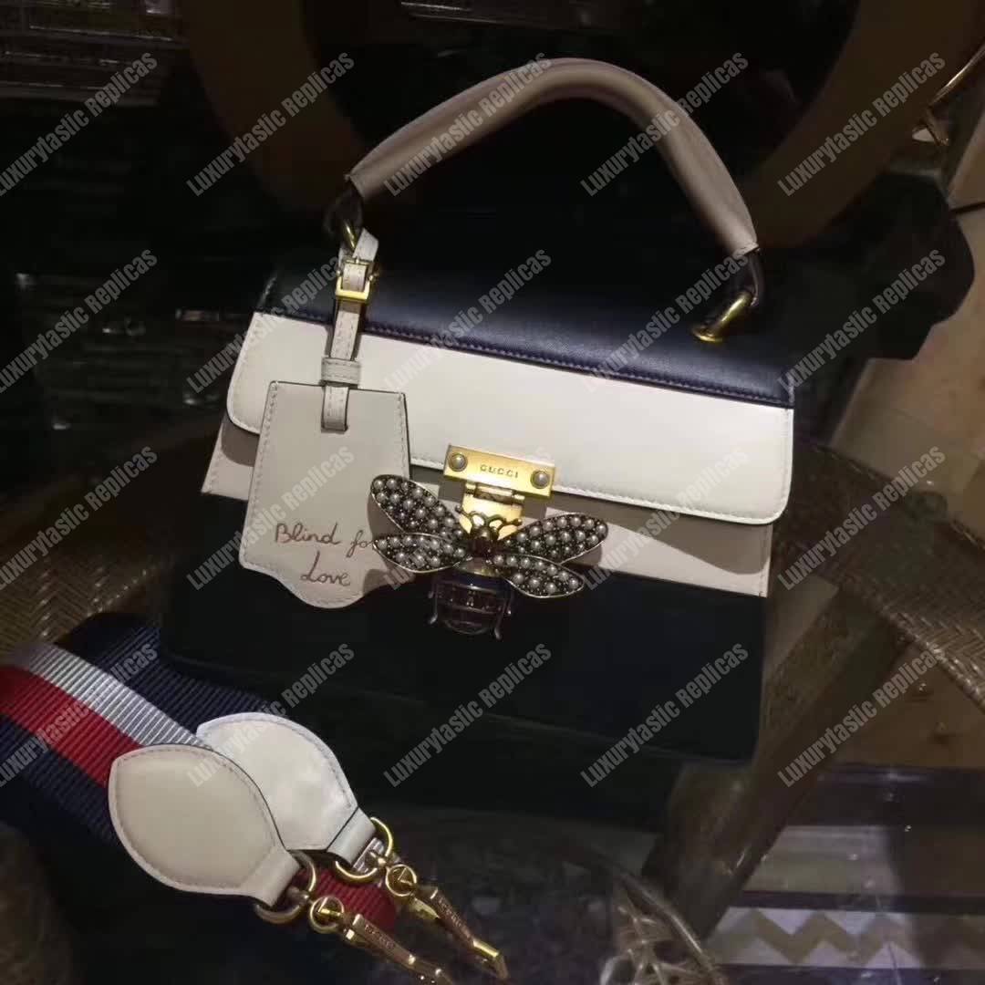 G*u*i queen margaret small top handle bag