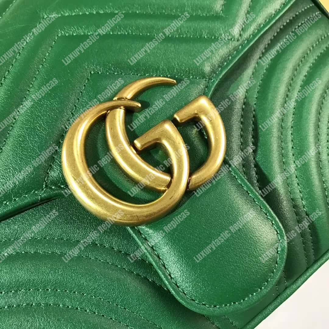 G*u*i gg marmont small shoulder bag emerald green