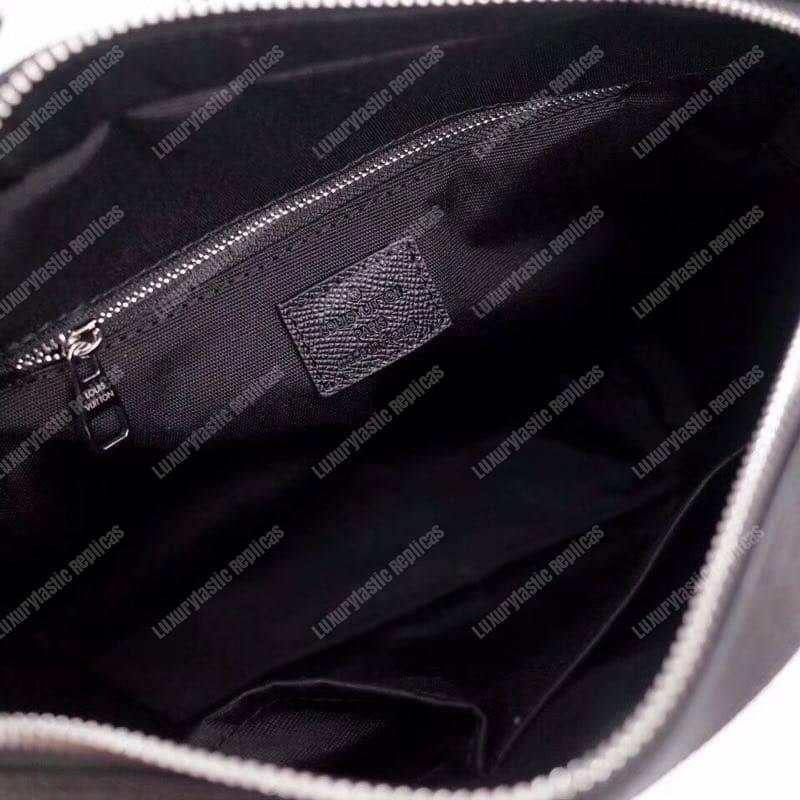 LV Anton Messenger PM Taiga Leather Ardoise