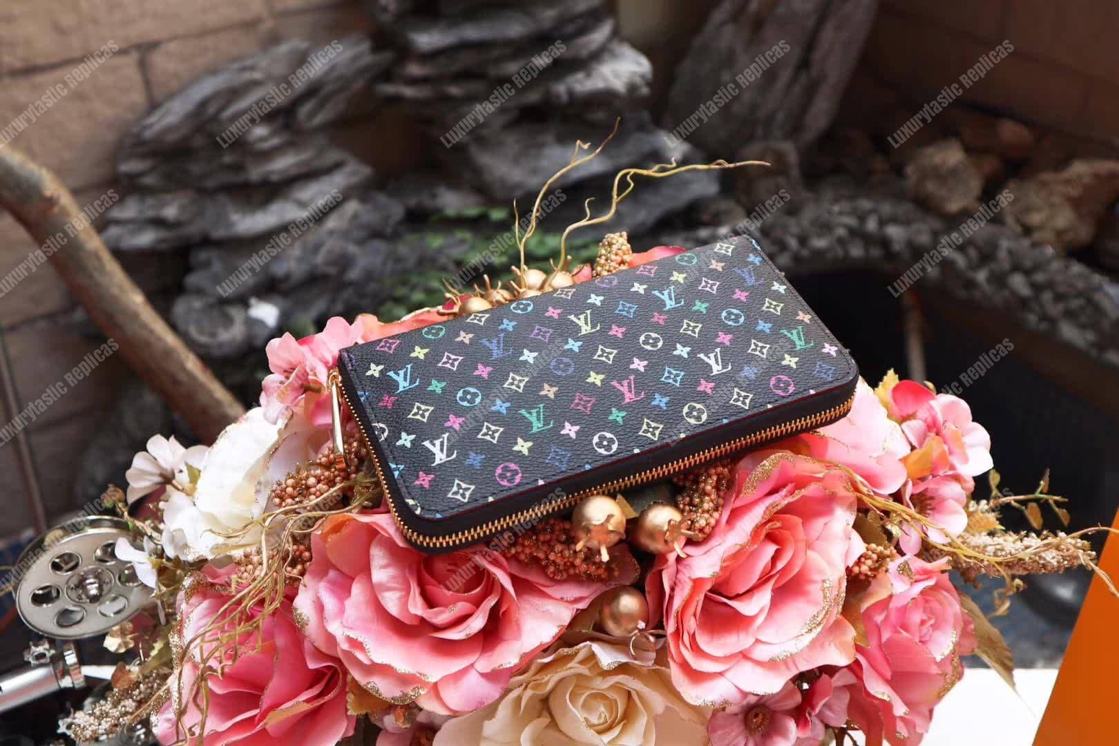LV Zippy Wallet Monogram Multicolore Canvas (Black)