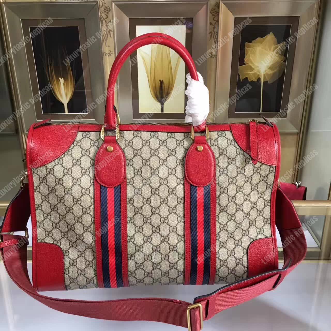 G*u*i soft gg sup*e duffle bag red