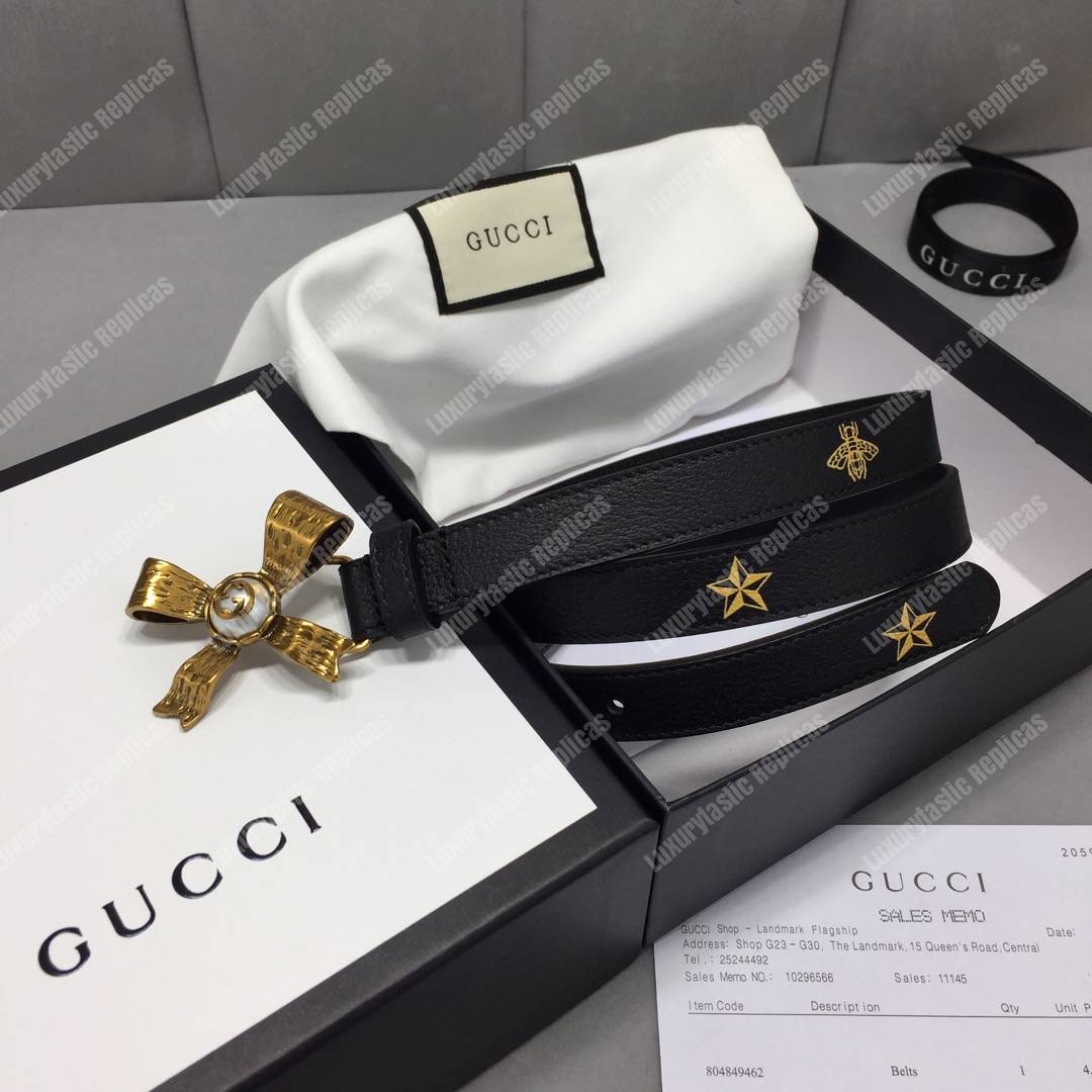 G*u*i gg pearl bow belt