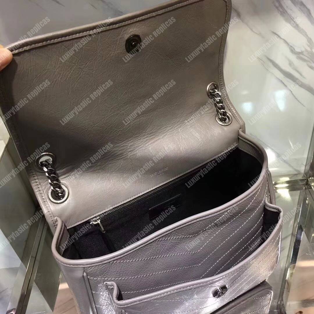 Saint Laurent Niki Medium Fog Vintage