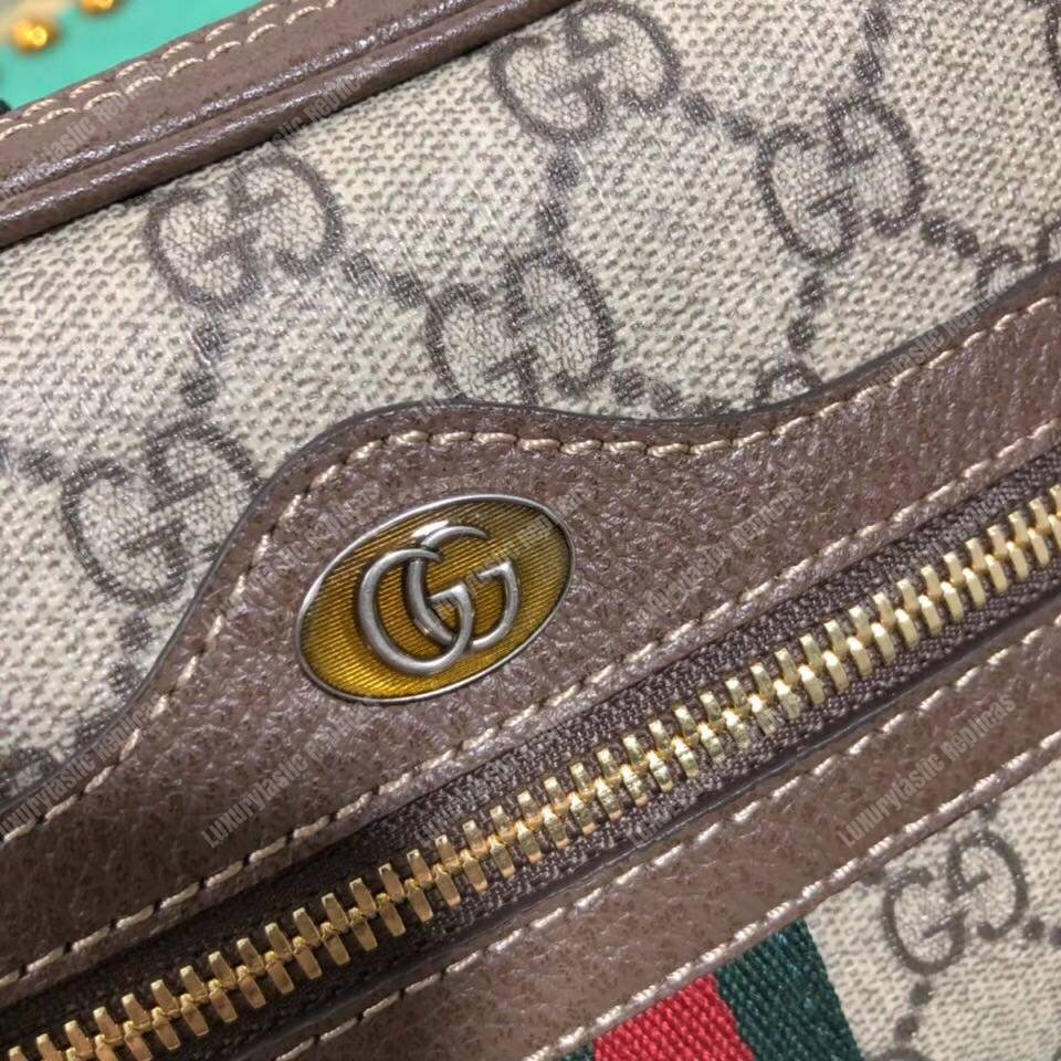 G*u*i ophidia gg sup*e small belt bag beige/ebony