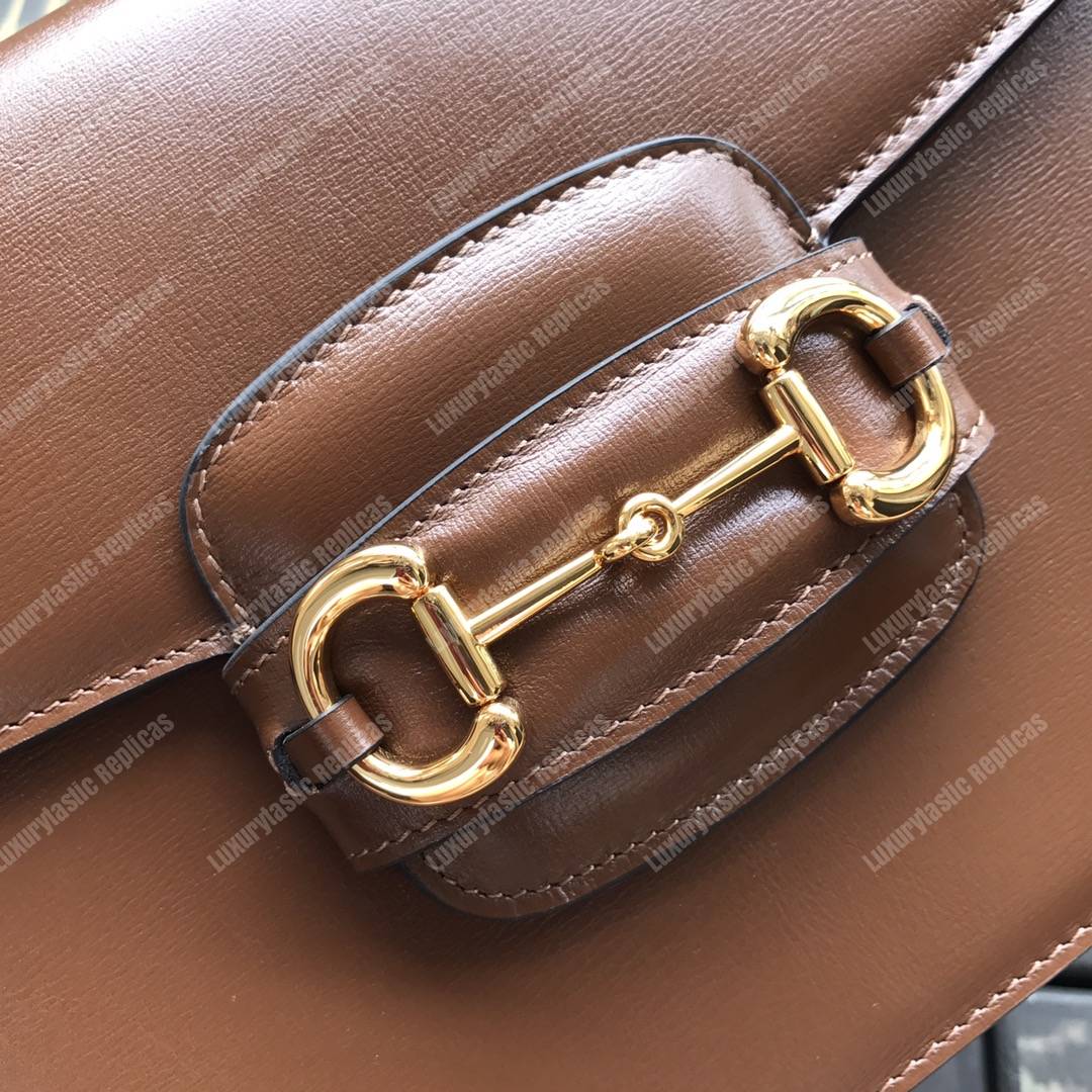 G*u*i 1955 horsebit shoulder bag brown