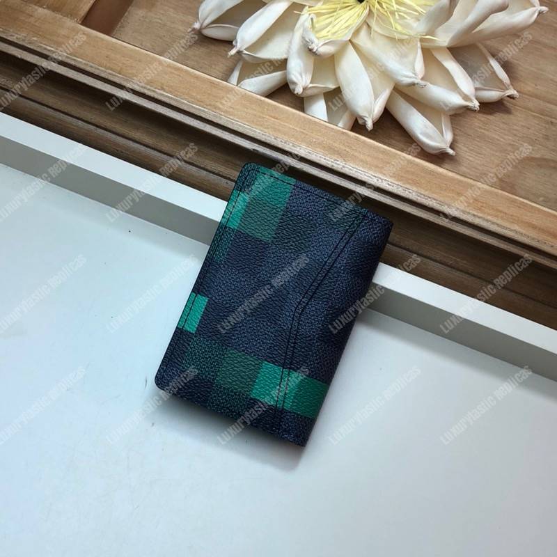 LV Pocket Organizer Damier Graphite Pixel Green