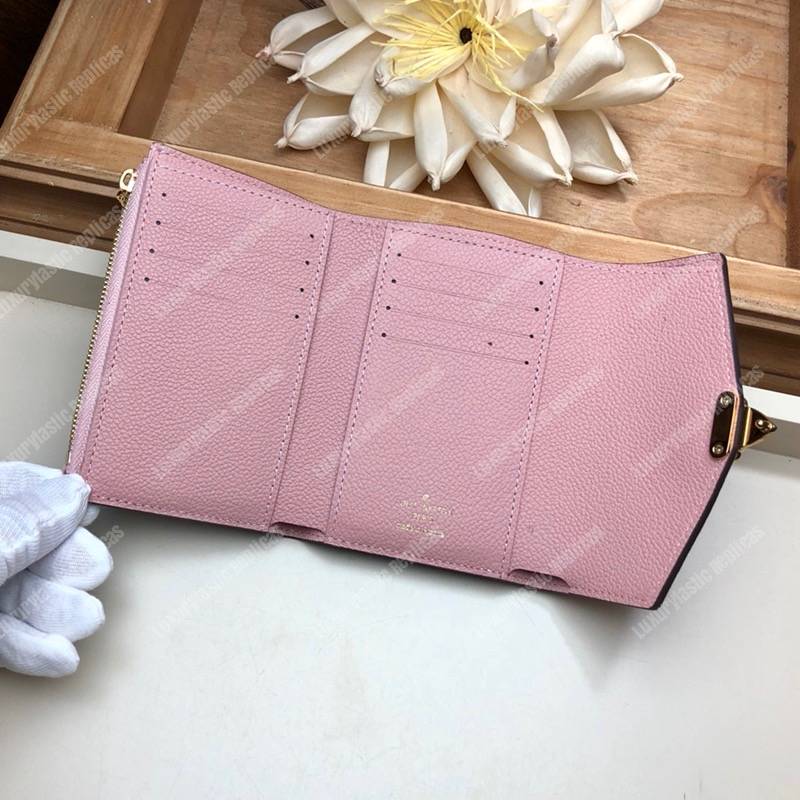 LV Pallas Compact Wallet Monogram Rose Ballerine