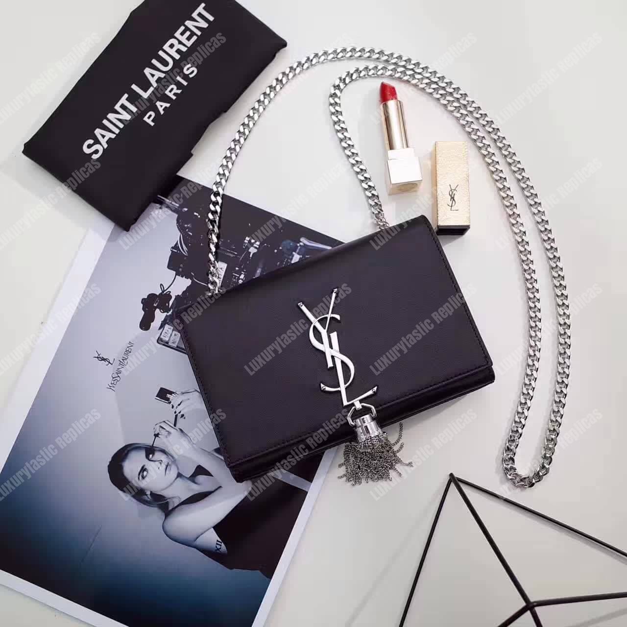 Saint Laurent Classic Small Kate Tassel Chain Black