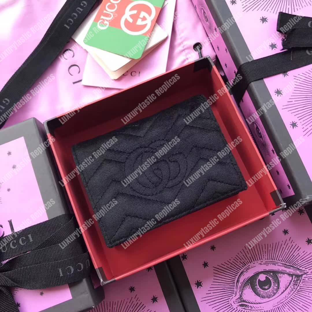 G*u*i gg marmont card case velvet black