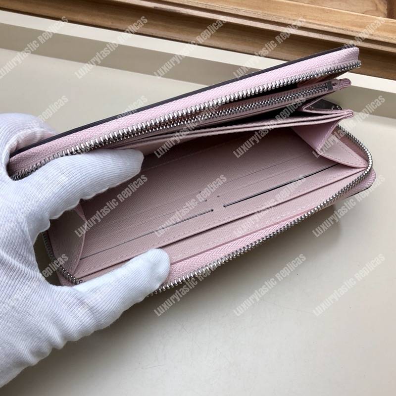 LV Special Edition Zippy Wallet Epi Leather Rose Ballerine