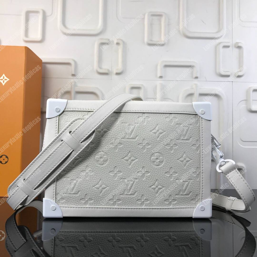 LV Soft Trunk Taurillon Monogram Leather Powder