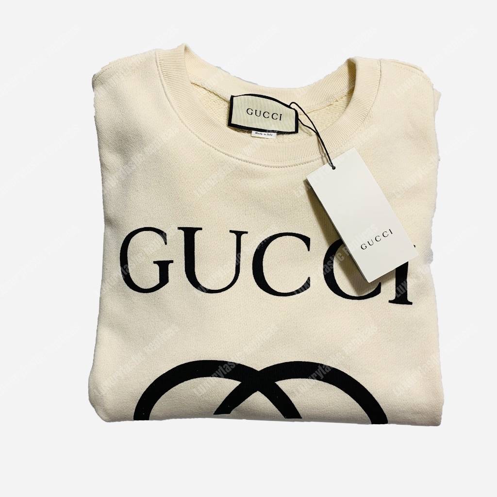 G*u*i hooded sweatshirt with interlocking g off white