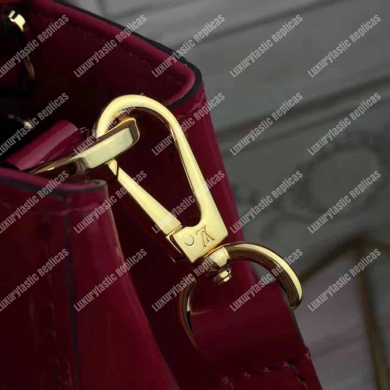 LV Montaigne BB Tote Bag Monogram Vernis