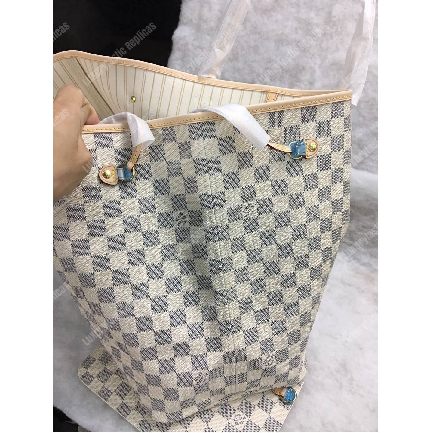 LV Neverfull GM Damier Azur