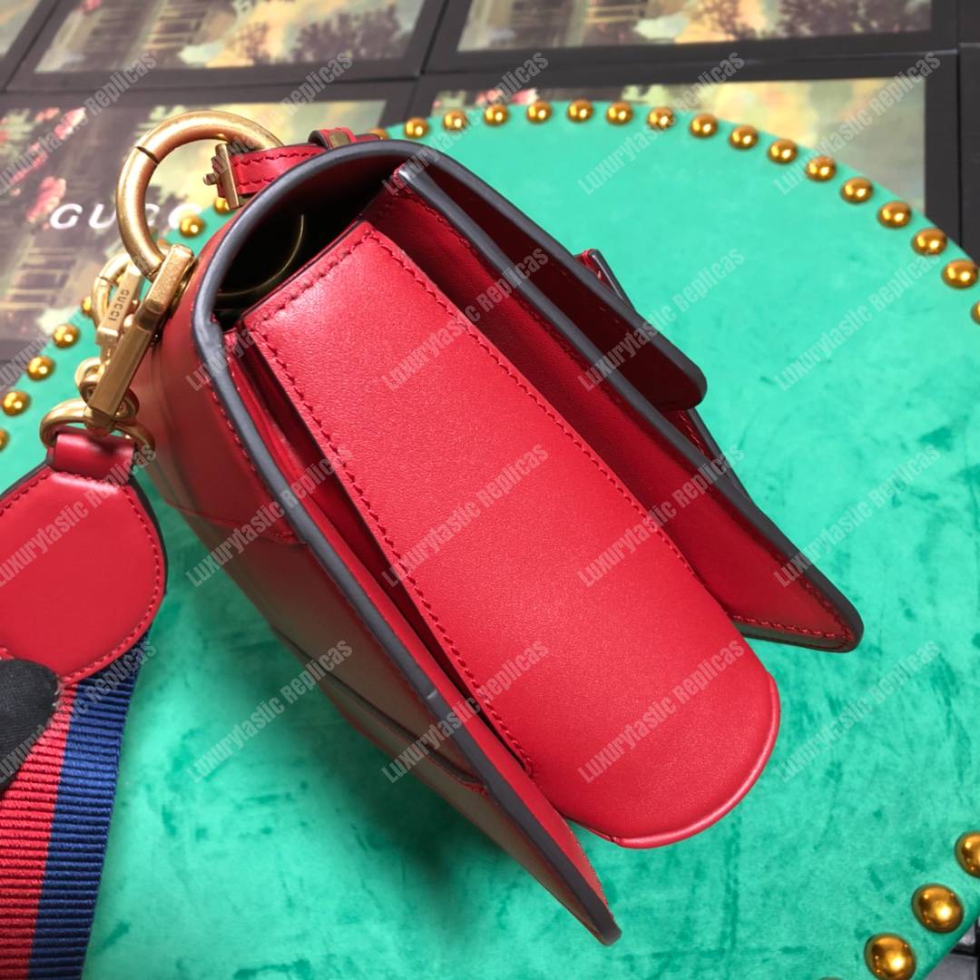 G*u*i queen margaret leather bag red