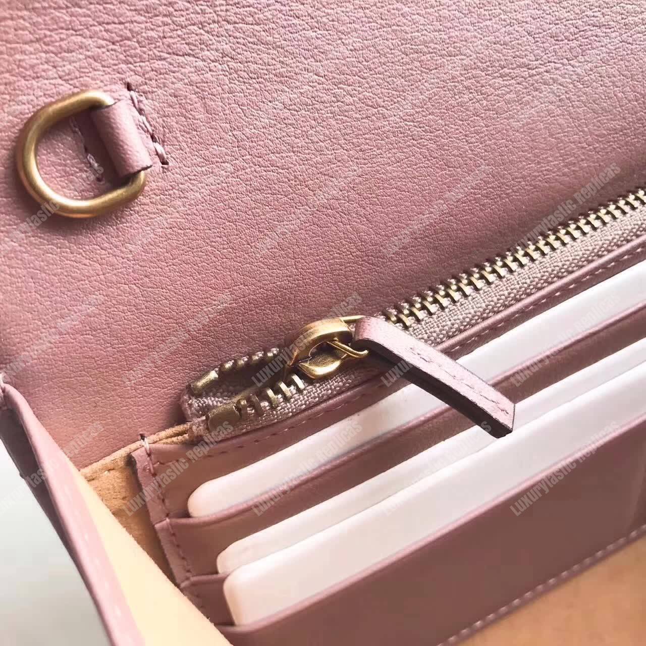 G*u*i gg marmont leather mini chain bag magnolia