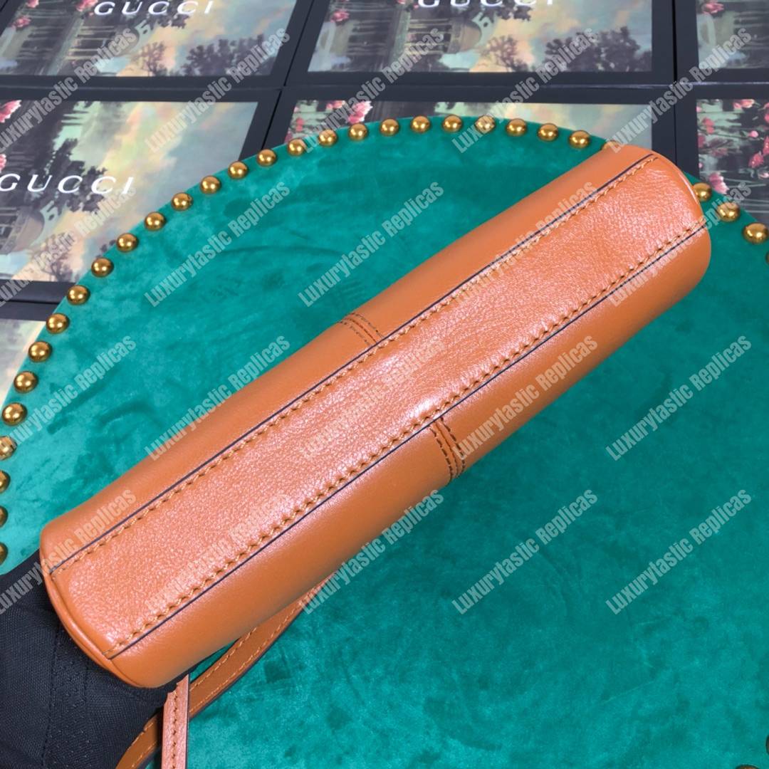 G*u*i re(belle) small shoulder bag leather orange