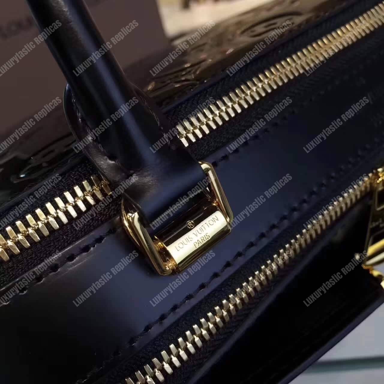 LV Melrose Monogram Vernis Black