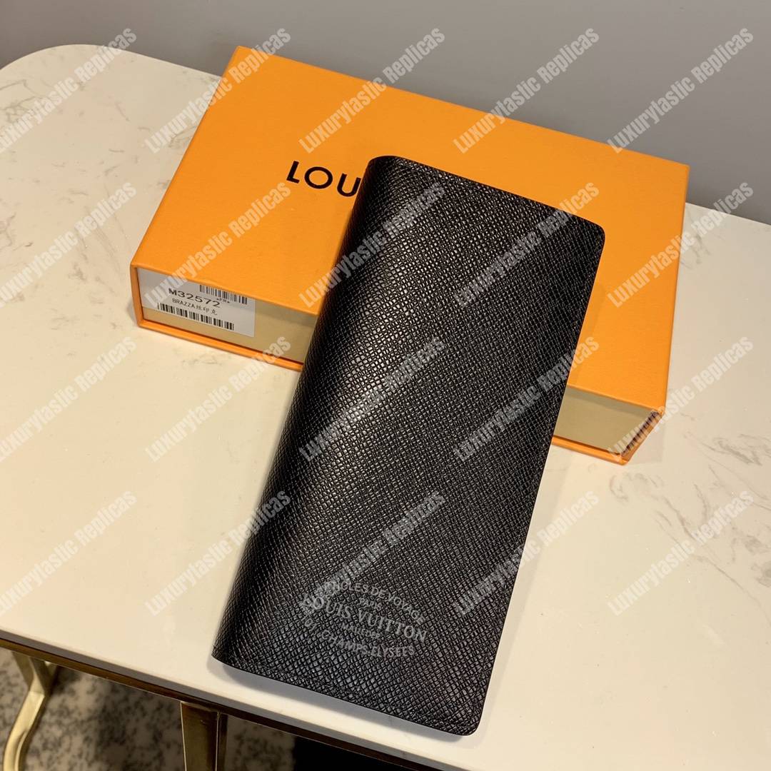 lv brazza taiga articles de voyage l**is V*t*n malletier wallet bleu marine