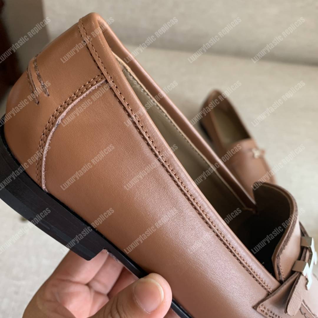 H**mes h buckle loafer baige