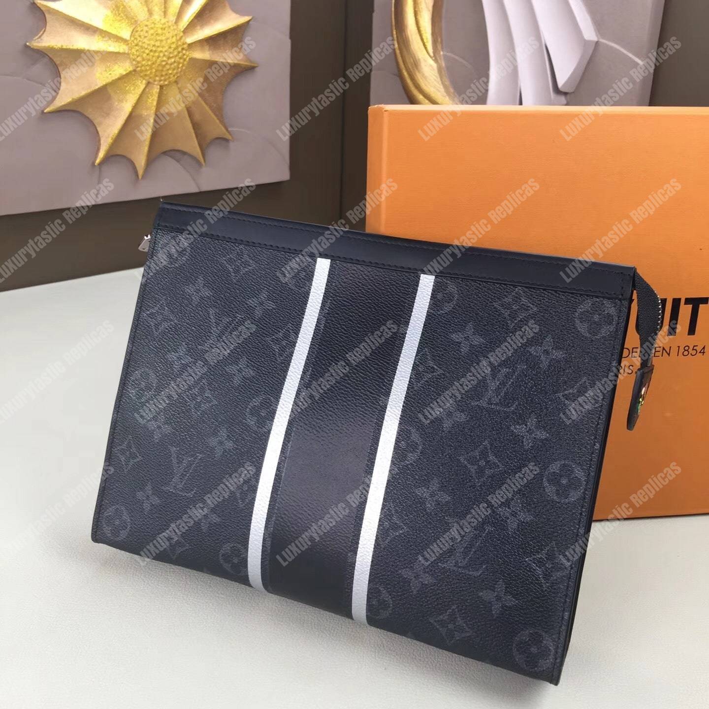 LV Pochette Voyage MM Monogram Eclipse Canvas