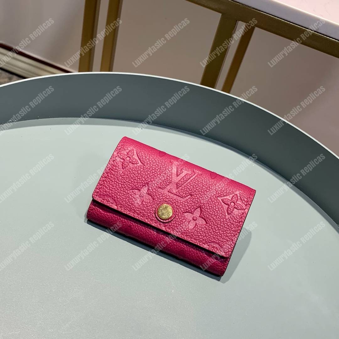 LV 6 KEY HOLDER Monogram Empreinte leather Fuchsia