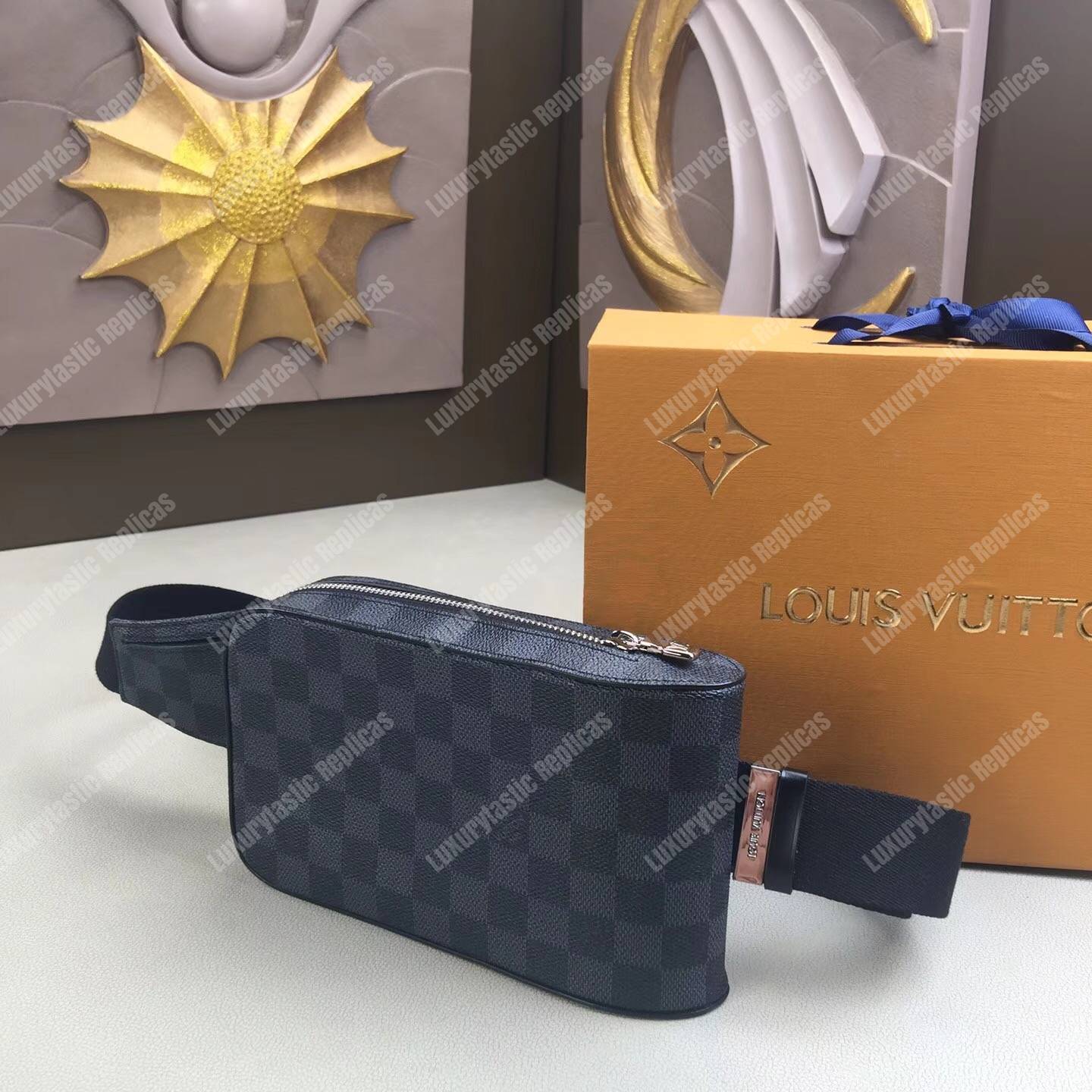 LV Geronimos Messenger Bag Damier Graphite