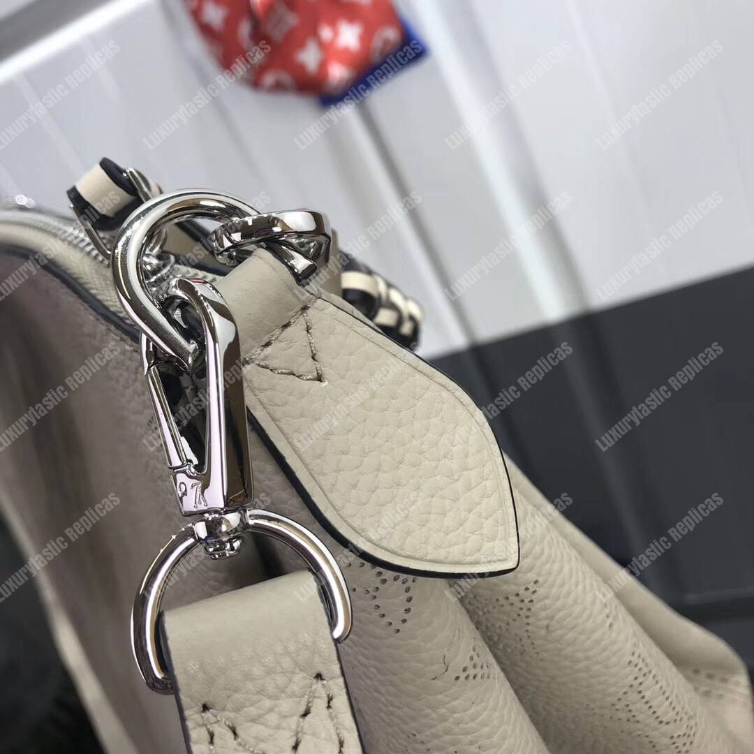 LV Babylone Chain BB Mahina Galet Gray Braided Handle