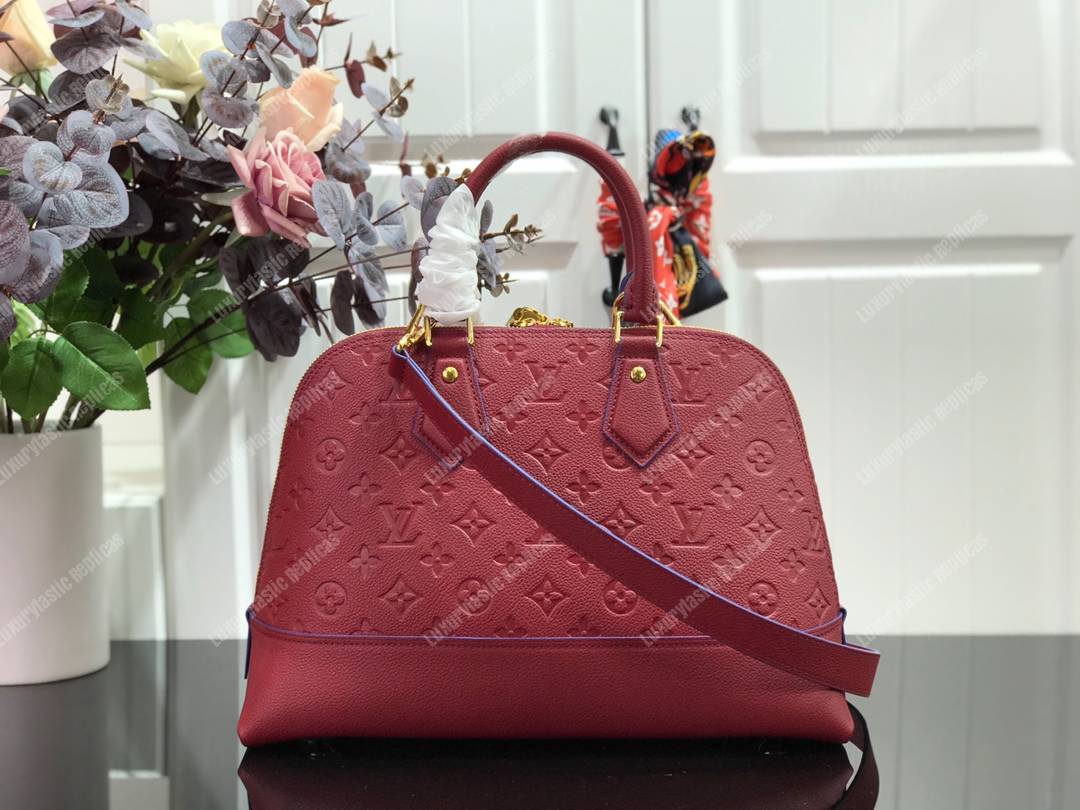 LV Neo Alma PM Monogram Empreinte Cherry Berry
