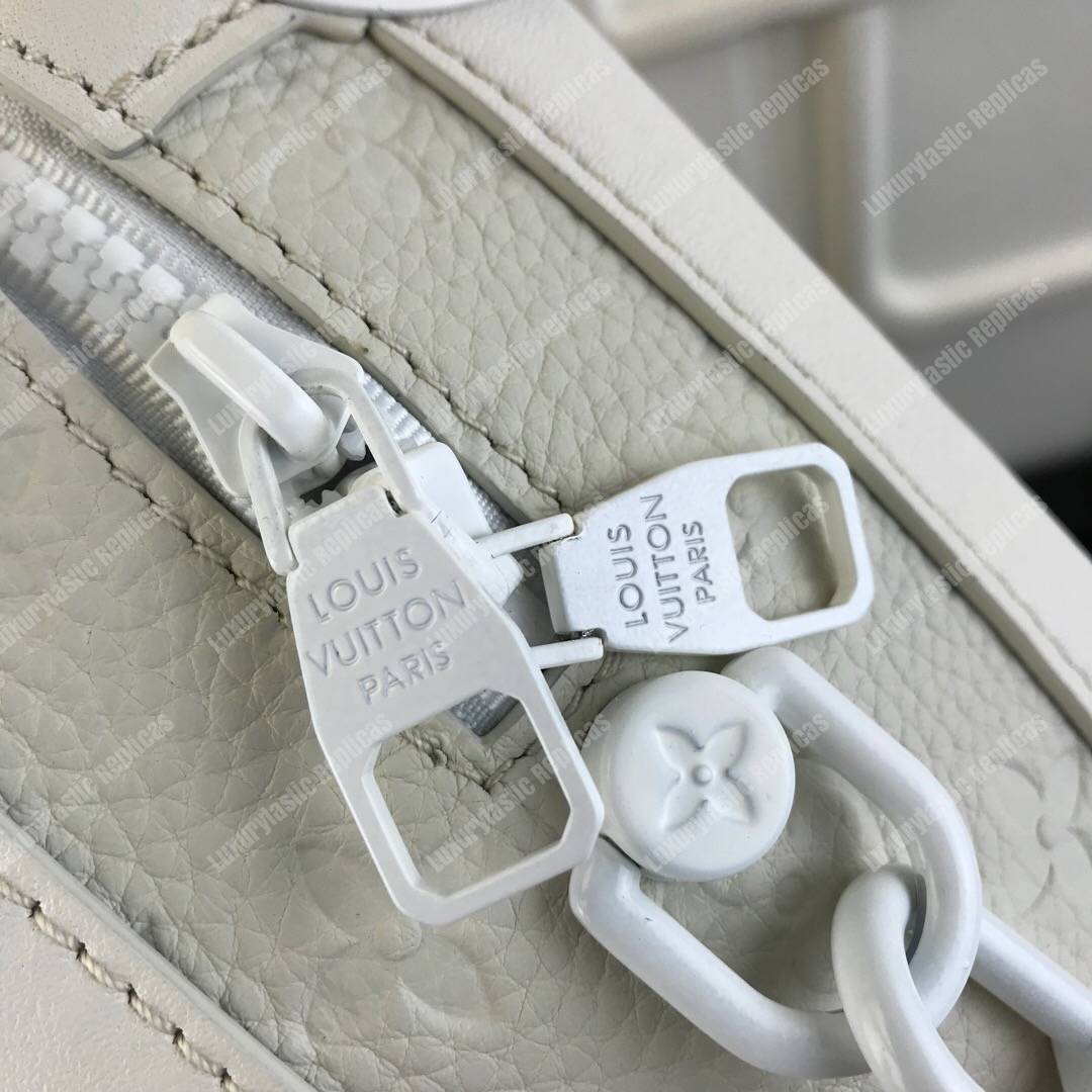 LV Soft Trunk Taurillon Monogram Leather Powder