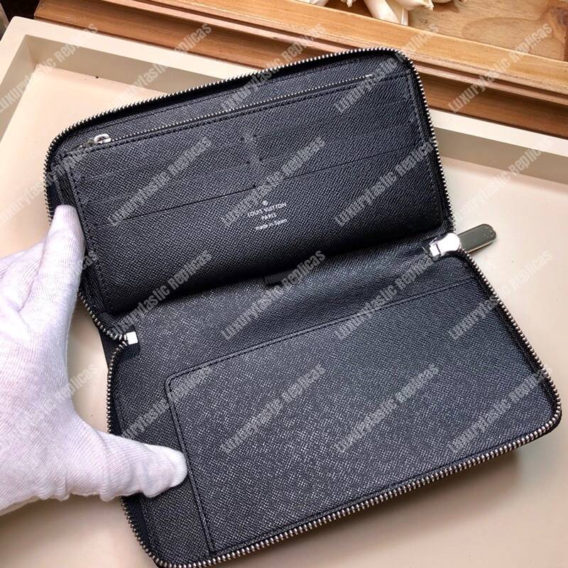 LV Zippy Organizer Epi Leather Black