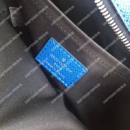 LV Outdoor Messenger PM Taiga Leather Cobalt