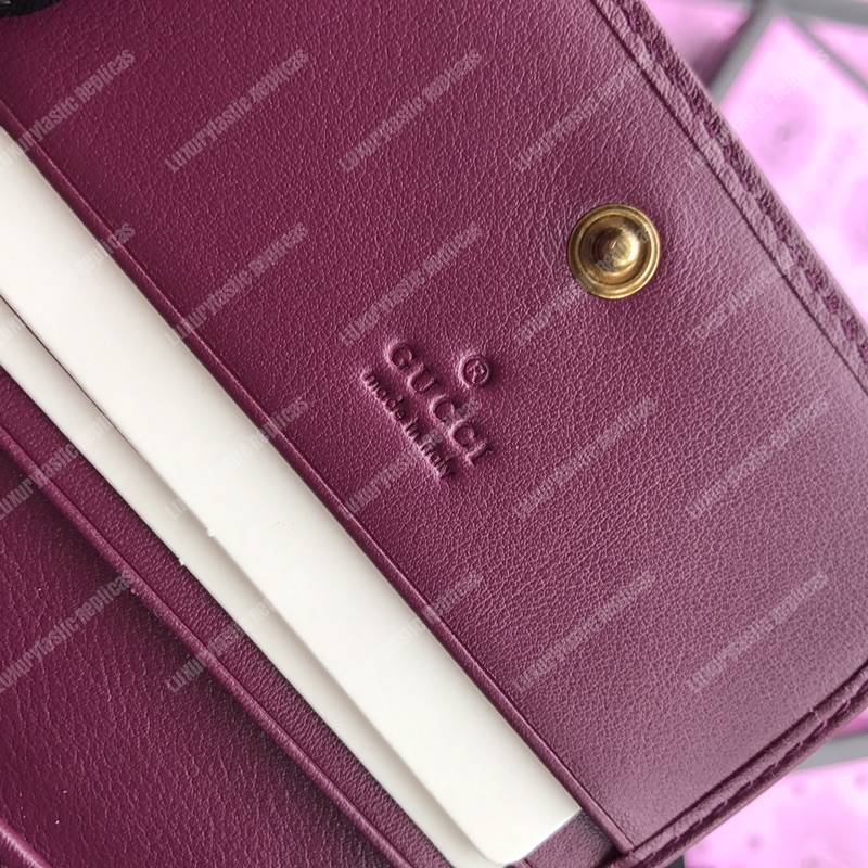 G*u*i gg marmont card case velvet magenta