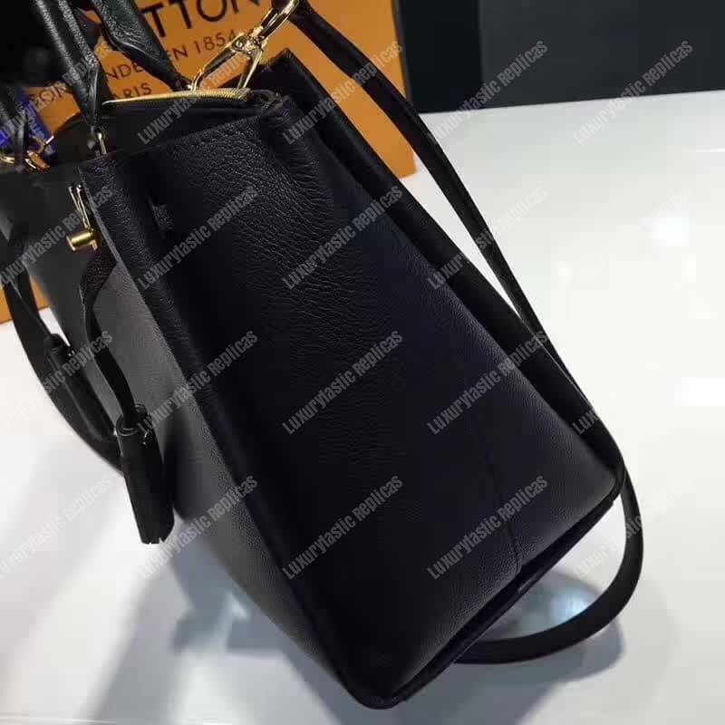 LV Lockmeto Handbag Luxury Leather Noir