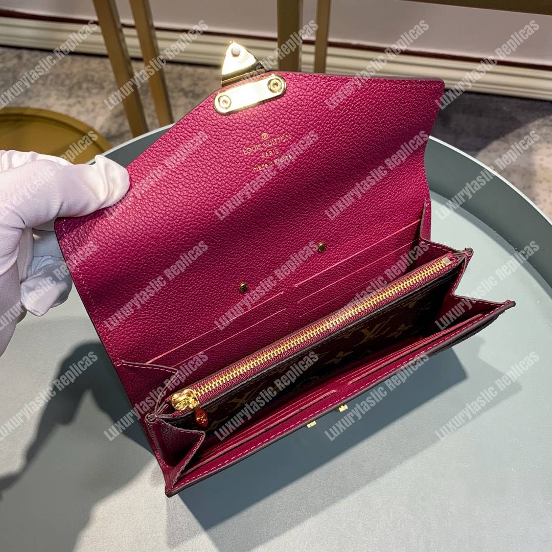 LV Pallas Wallet Monogram Canvas Fuchsia