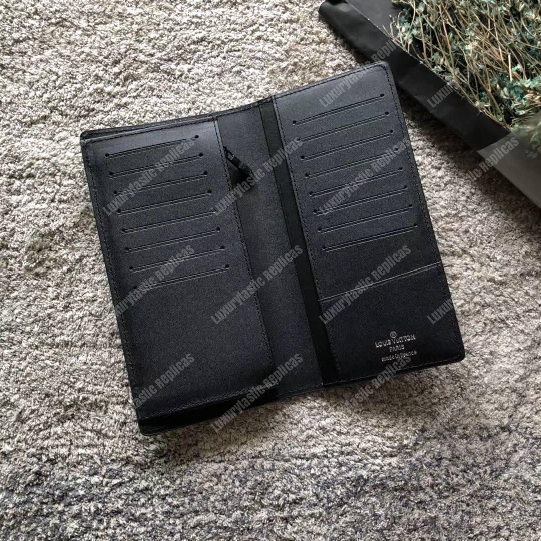 LV Brazza Wallet Monogram Shadow Black