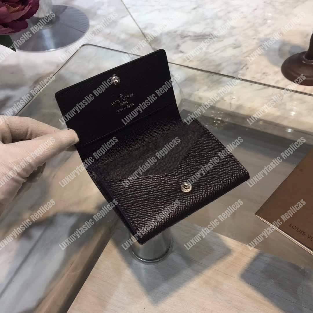 LV Enveloppe Carte De Visite Noir