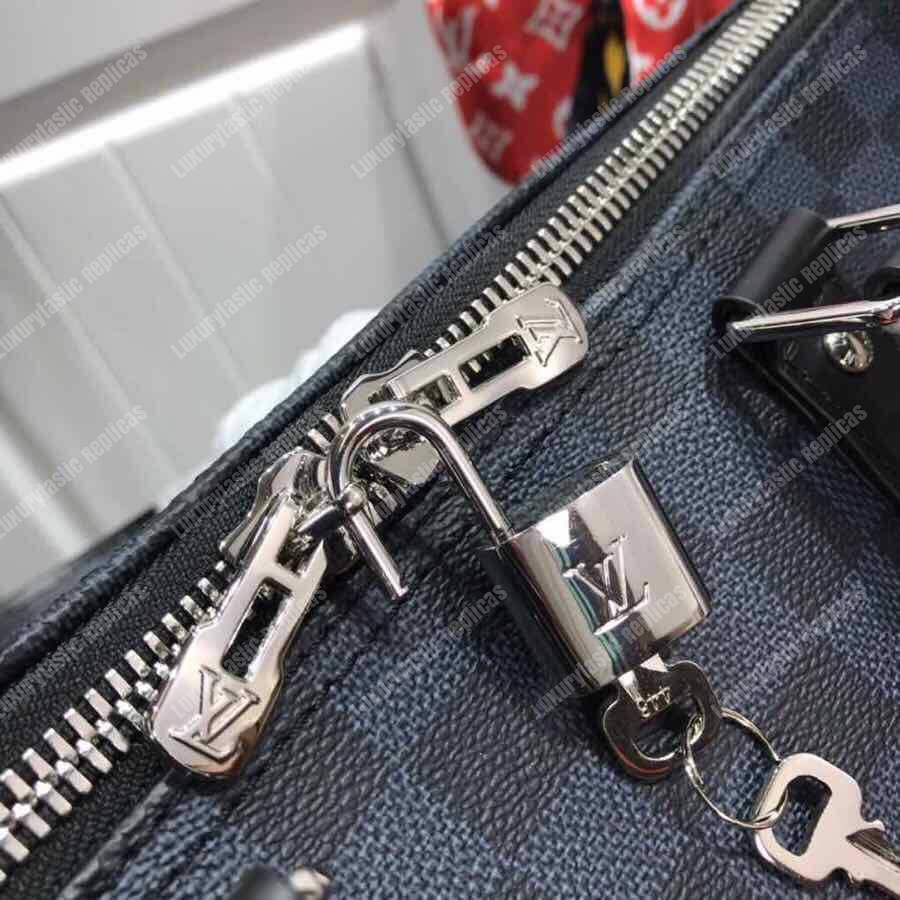 LV Keepall Bandoulière 45 Race Damier Cobalt Canvas