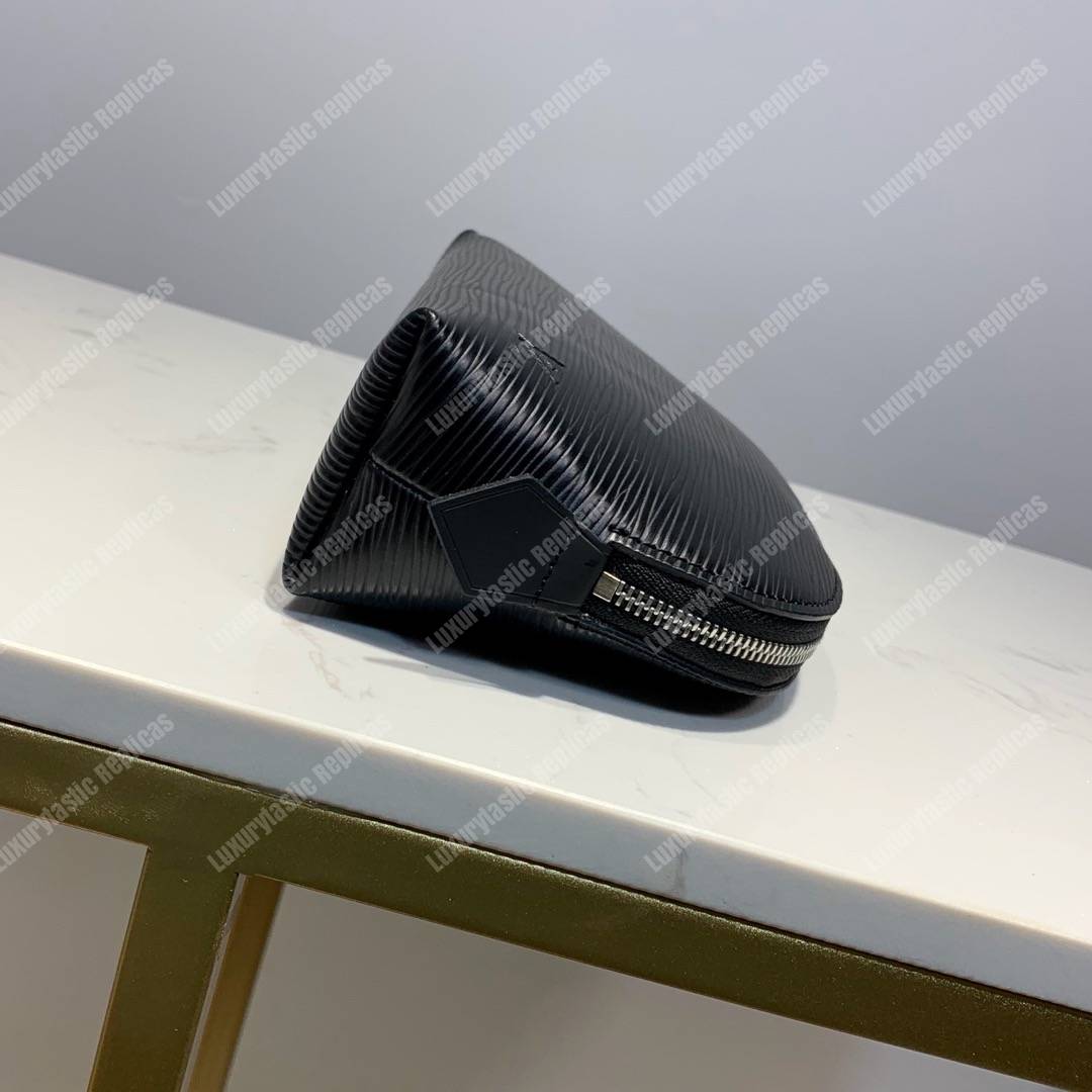 LV Cosmetic Pouch PM Epi Leather Noir