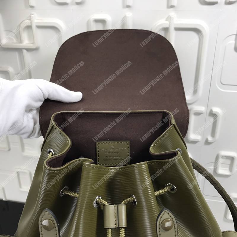 LV Christopher Backpack Epi Leather Khaki