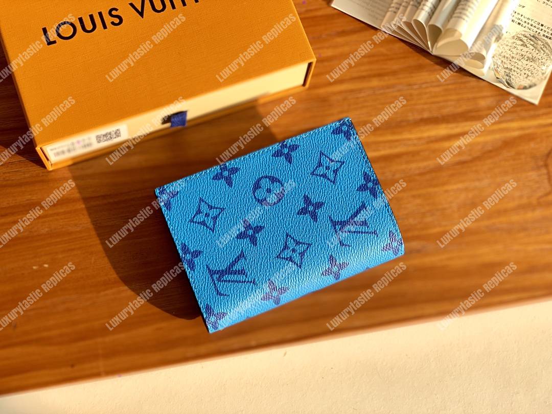 LV Passport Cover Blue