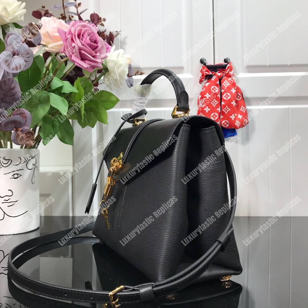 LV Rose Des Vents PM Black Gold Padlock Handbag